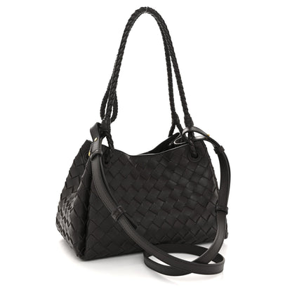 Nappa Intrecciato Small Parachute Shoulder Bag Fondant