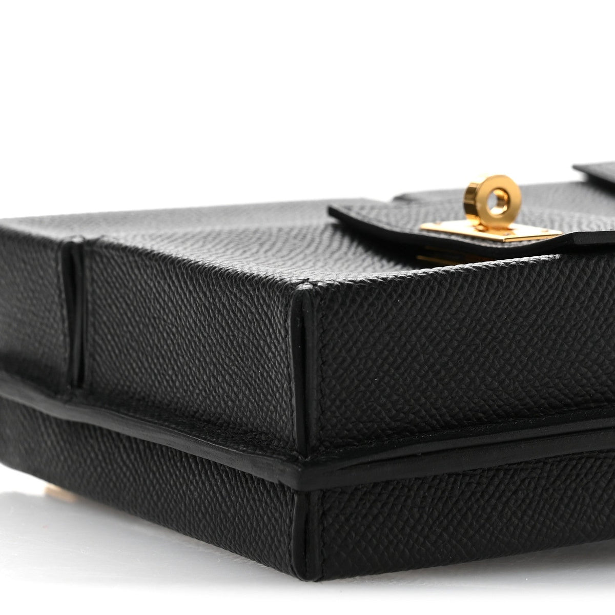 Epsom Kelly Multi Pocket Pochette To Go Black