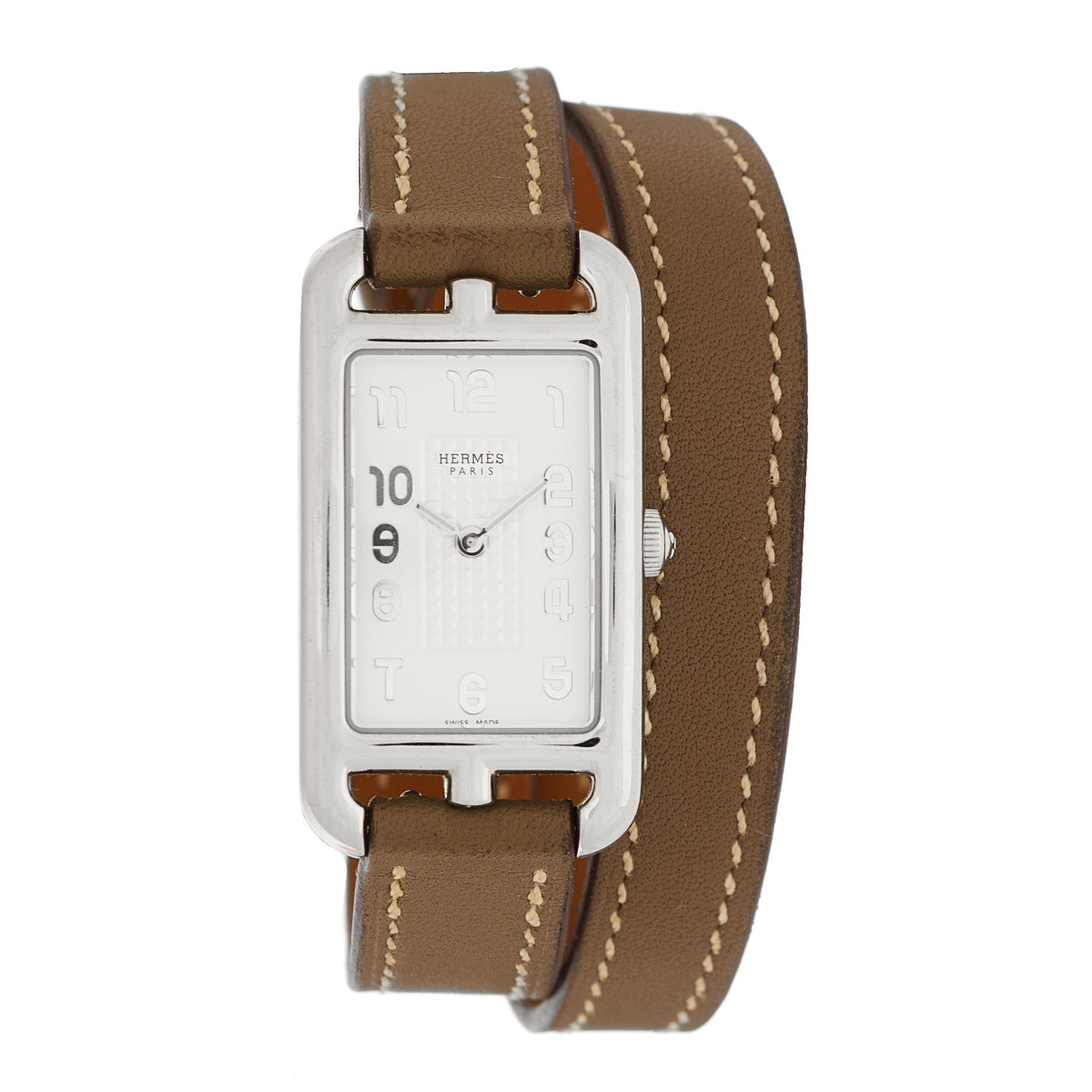 Stainless Steel Swift 20mm Nantucket Double Tour Quartz Watch Etoupe
