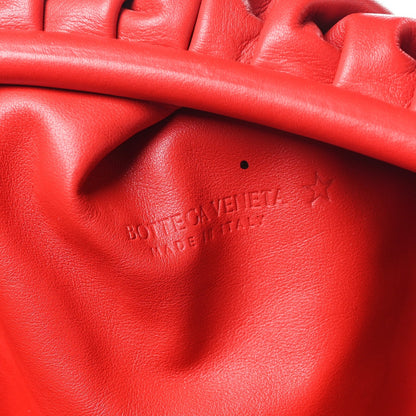 Smooth Butter Calf The Pouch Oversized Clutch Bright Red