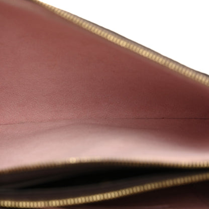Monogram 2020 Christmas Animation Big Wheel Double Zip Pochette Rose Ballerine