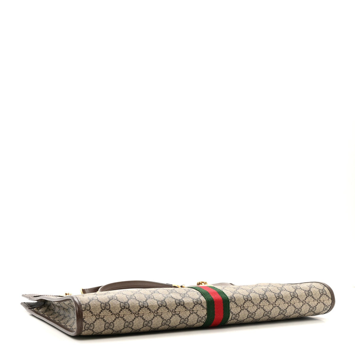 GG Supreme Monogram Large Rajah Chain Tote Beige New Acero