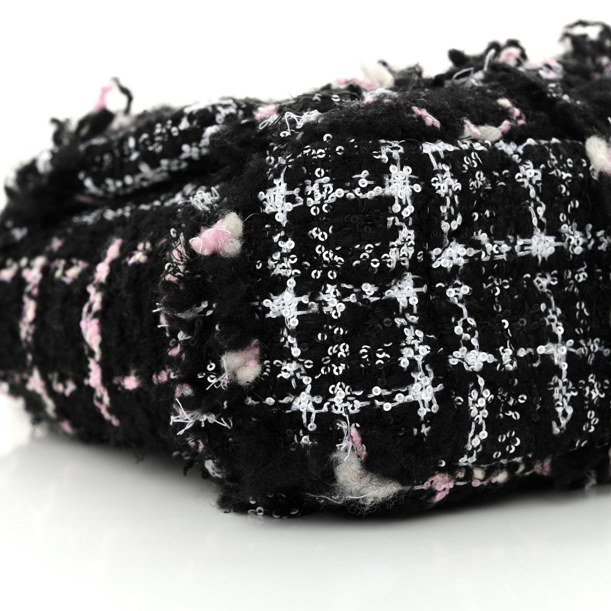 Tweed Sequin Quilted Medium Chanel 19 Flap Black Multicolor