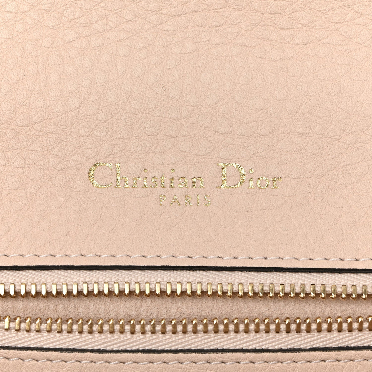 Grained Calfskin Small Diorama Flap Bag Nude