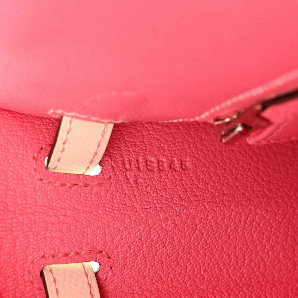 Epsom Bi-Color Horseshoe Kelly Sellier 25 Rose Azalee Craie