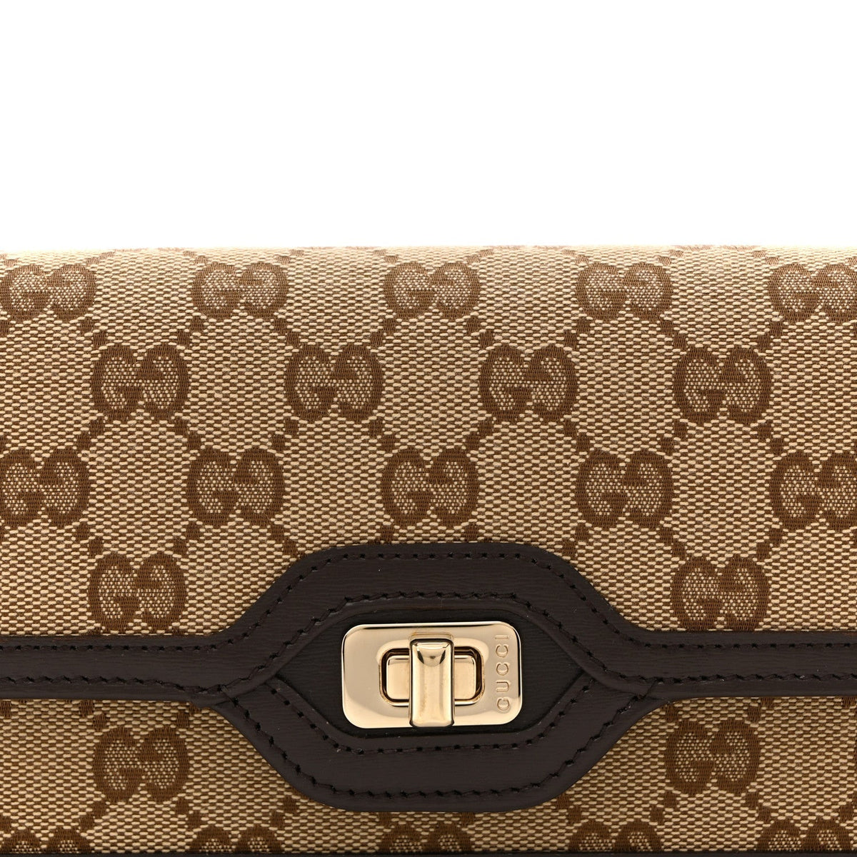 GG Monogram Mini Luce Shoulder Bag Beige Ebony