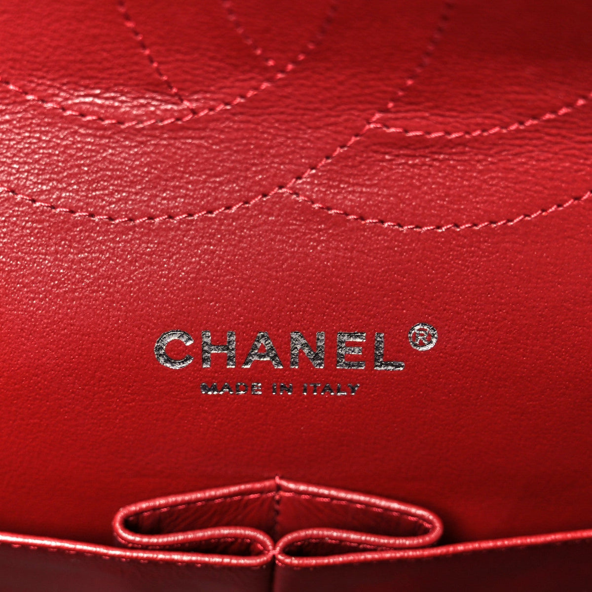 Caviar Quilted Jumbo Double Flap Dark Red