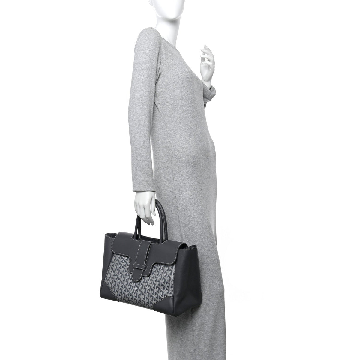 Goyardine Saigon Tote Grey