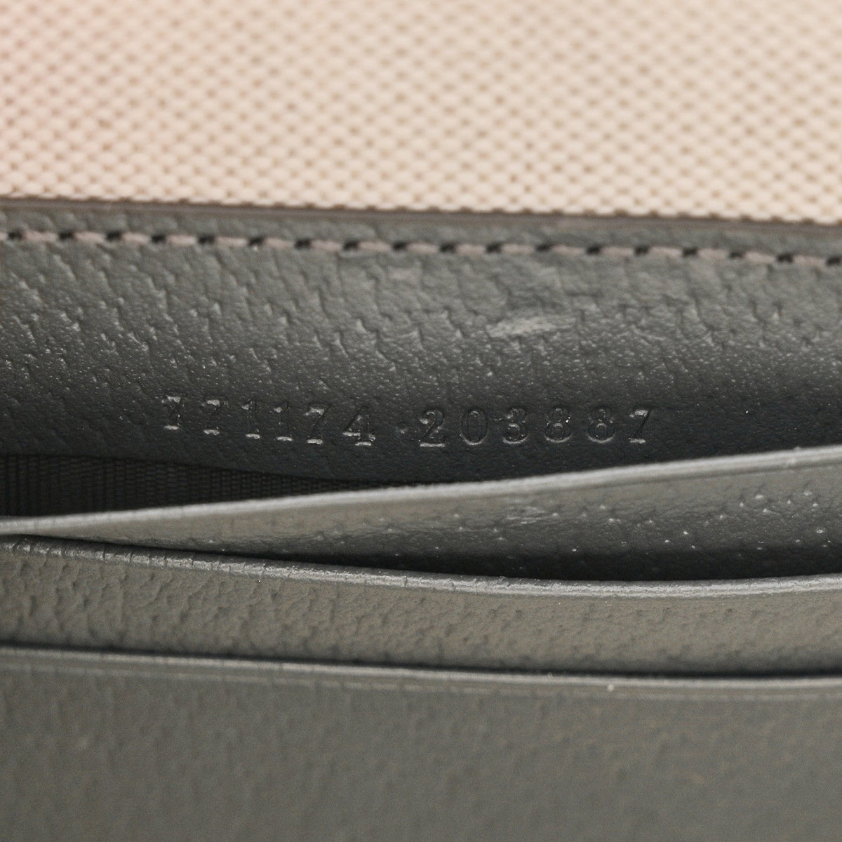 GG Supreme Monogram Textured Dollar Calfskin Small Ophidia Top Handle Shoulder Grey Black Graphite Grey