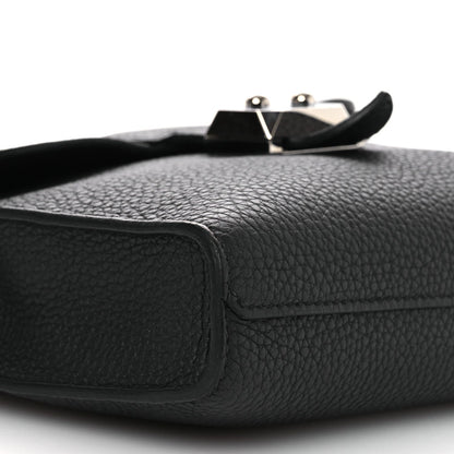 Togo Laque Sac A Depeches 21 Messenger Bag Black Bleu France