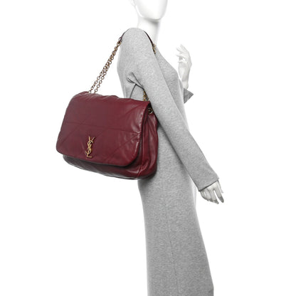 Lambskin Matelasse Monogram Maxi Jamie 4.3 New Dark Bordeaux