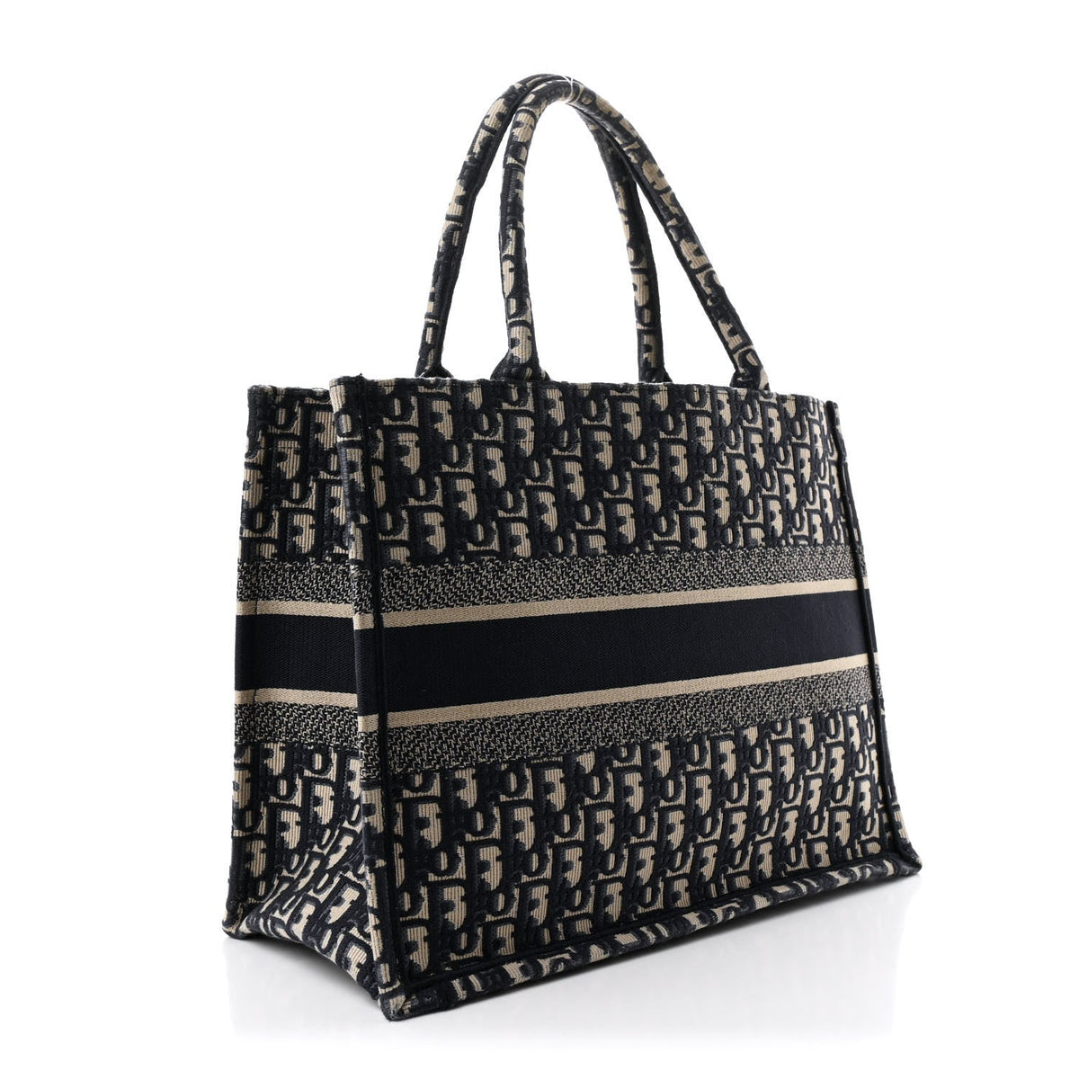 Oblique Medium Book Tote Blue Multicolor