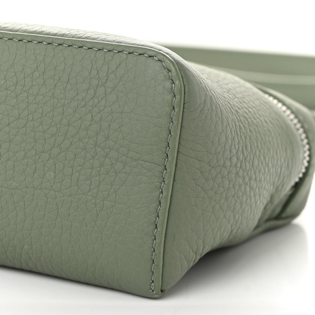 Grained Calfskin L19 Extra Pocket Pouch Sage Brush Leaves