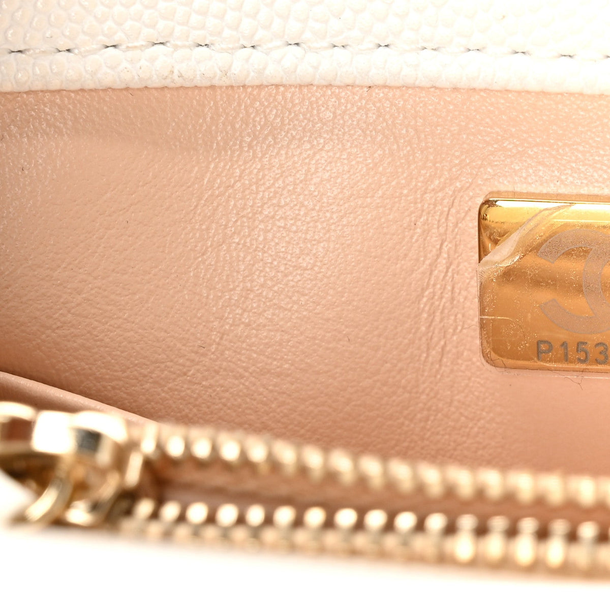 Caviar Quilted Small Chain Coco Handle Flap White