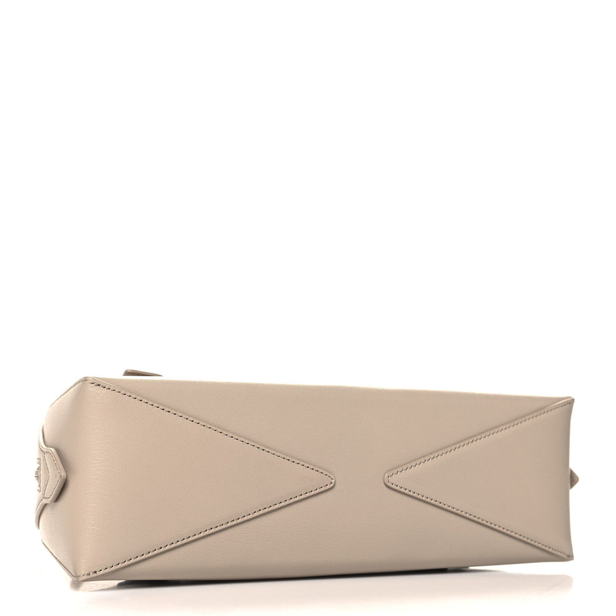 Shiny Goatskin Medium Le Teckel Bag Grege