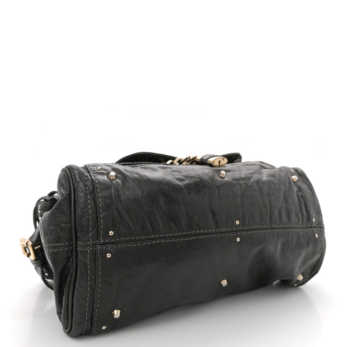 Calfskin Medium Paddington Capsule Satchel Bleu Nuit