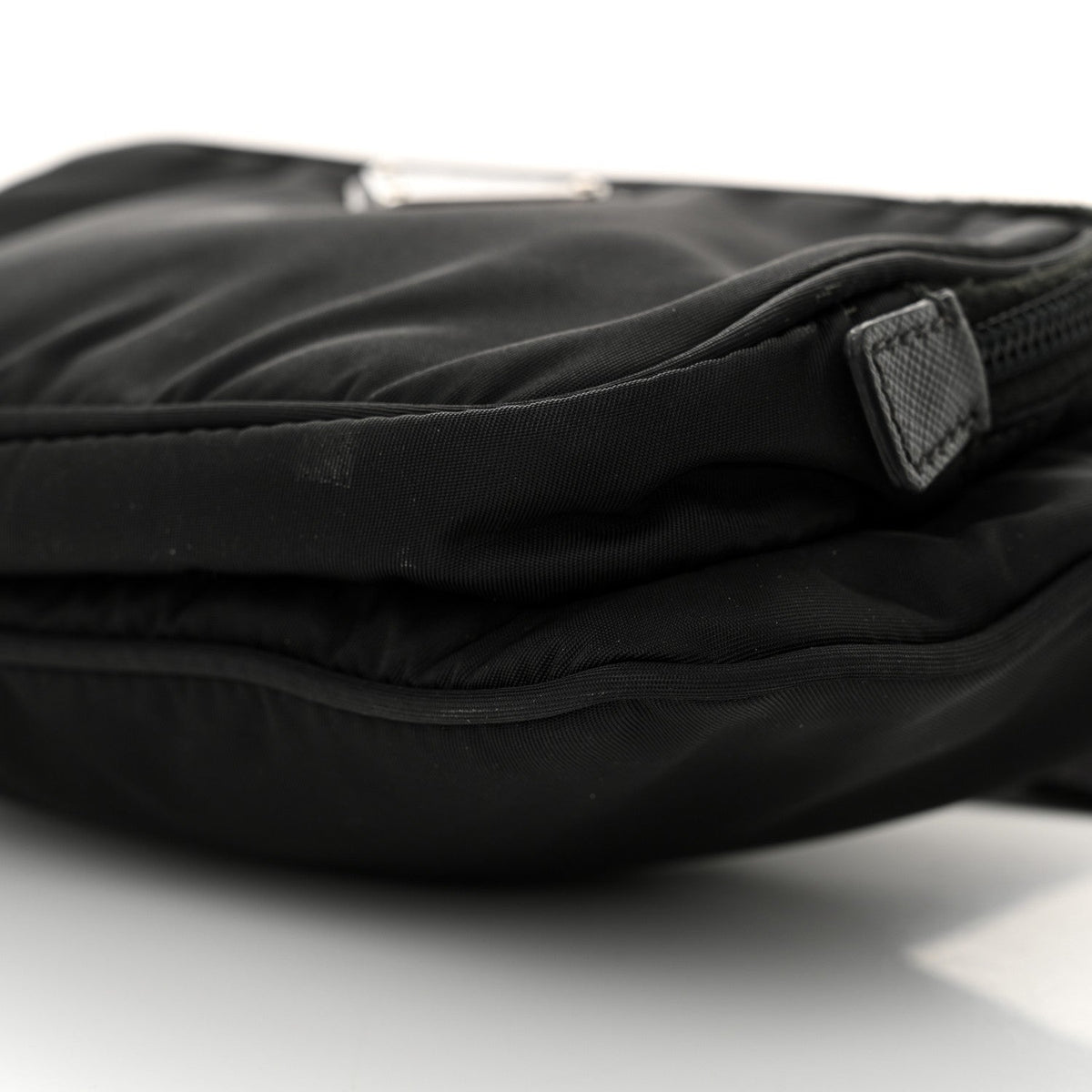 Re-Nylon Saffiano Belt Bag Black