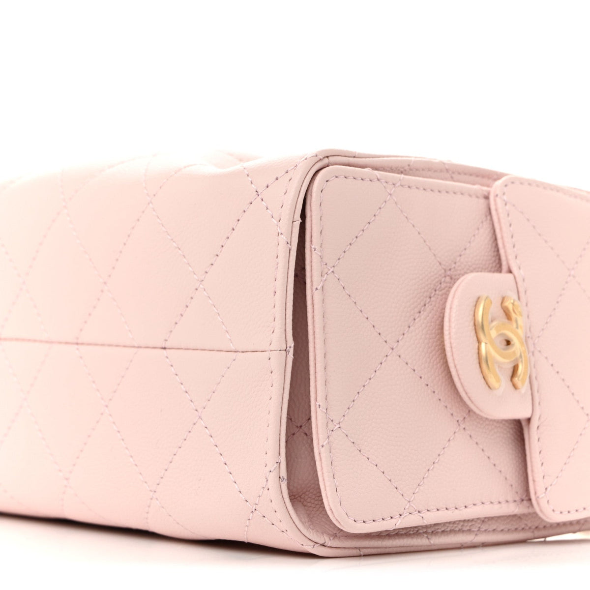 Caviar Quilted Mini Chanel 25 Handbag Light Pink