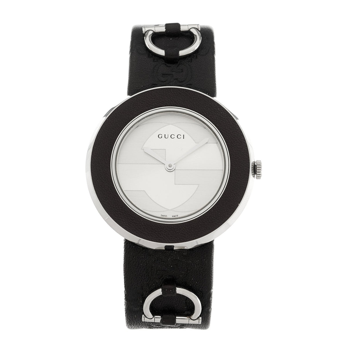 Stainless Steel Calfskin 35mm U-Play Quartz Watch Brown
