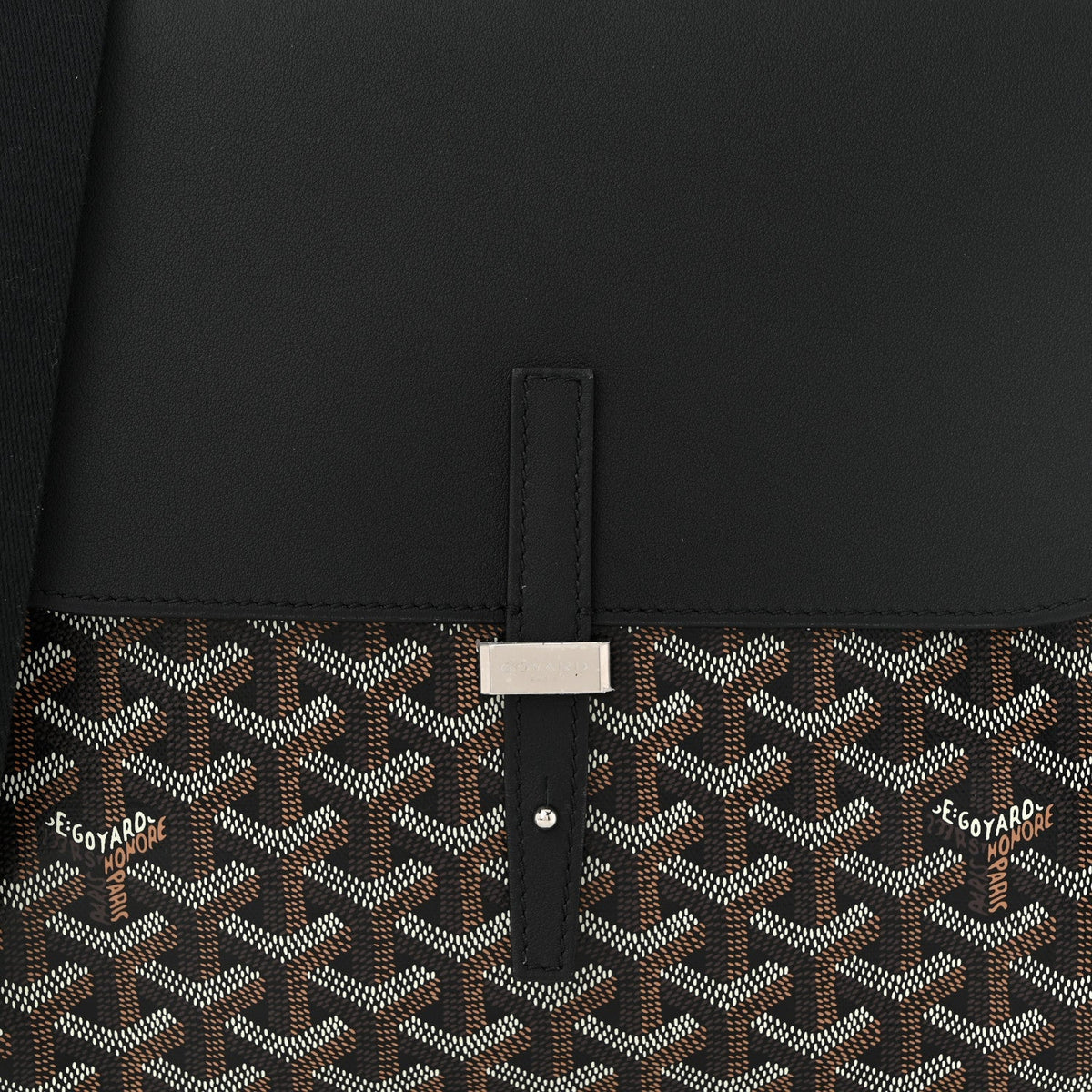 Goyardine Coursier Messenger Bag Black