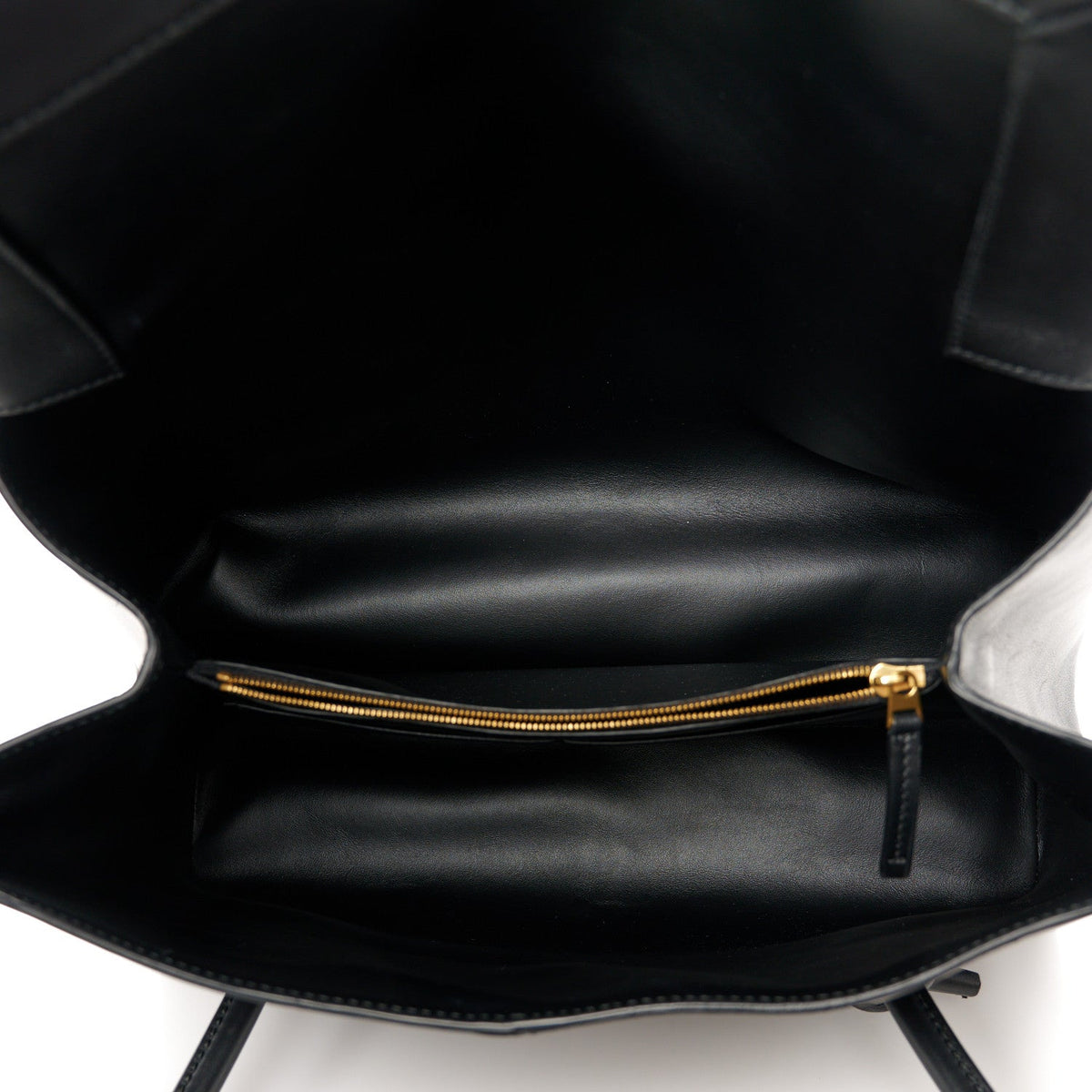 Calfskin Medium Falcon Shoulder Bag Black
