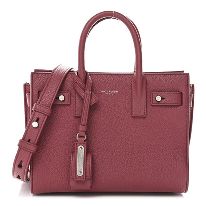 Grained Calfskin Nano Sac De Jour Souple Mystic Rose