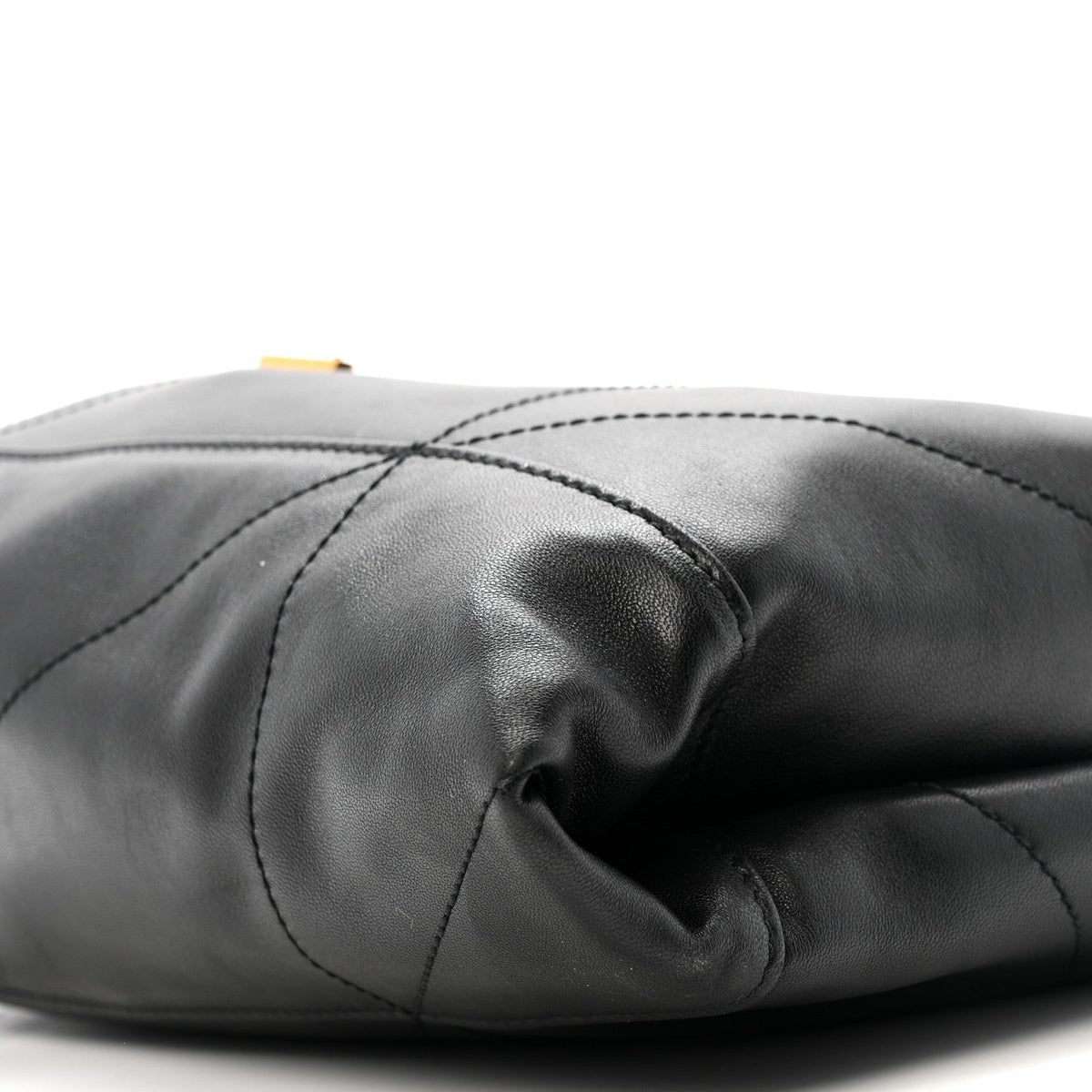 Lambskin Matelasse Monogram Large Jamie 4.3 Pochon Black