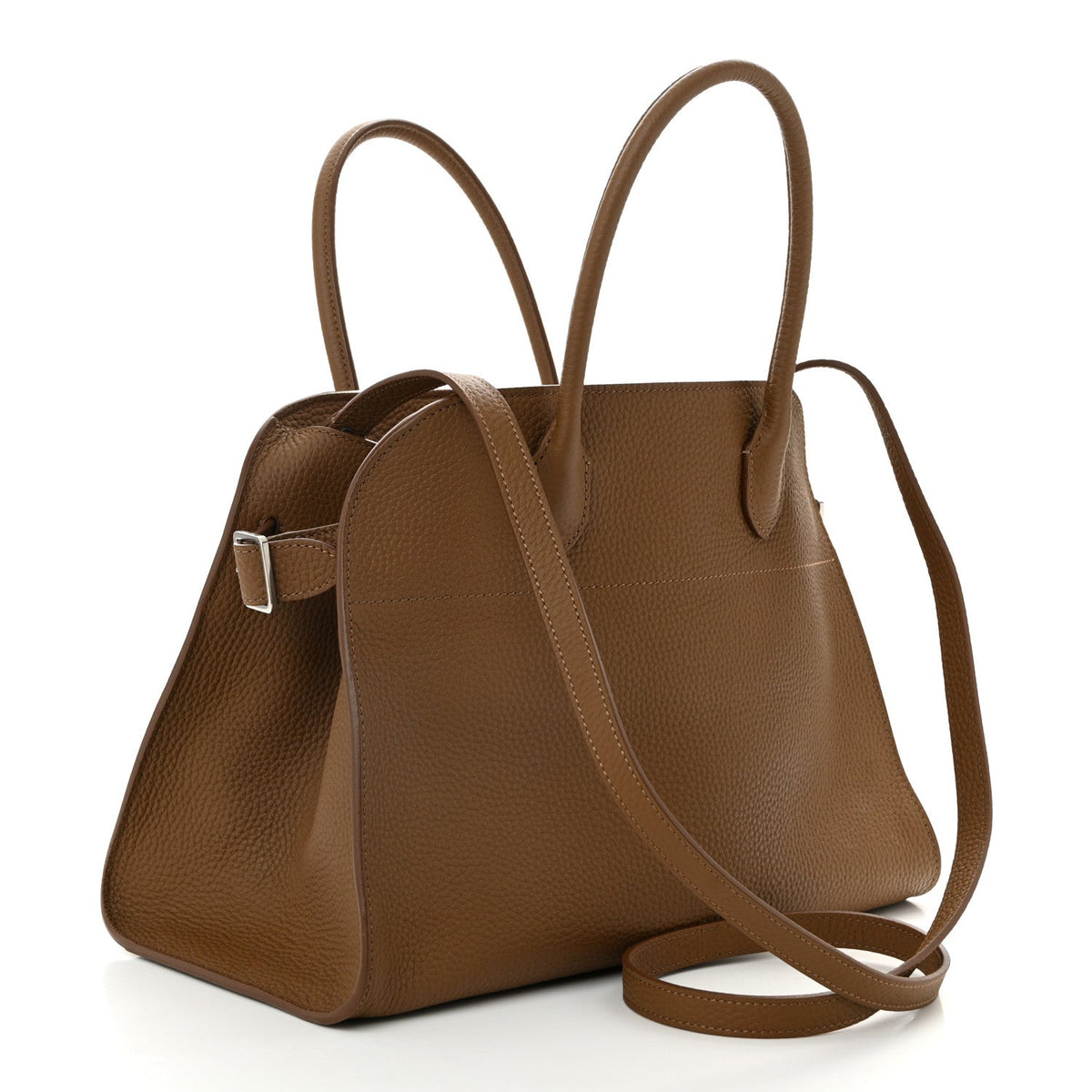 Matte Grained Calfskin Soft Margaux 12 Taupe