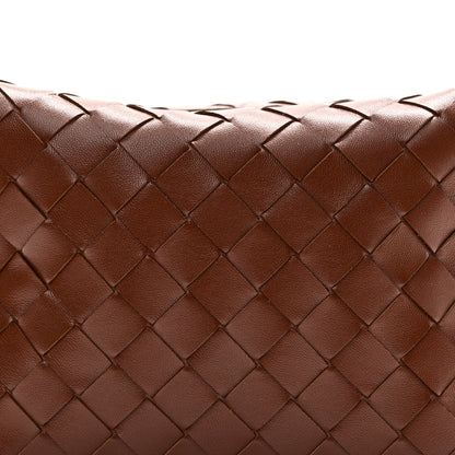 Calfskin Nappa Intrecciato Mini Wallace Sapele