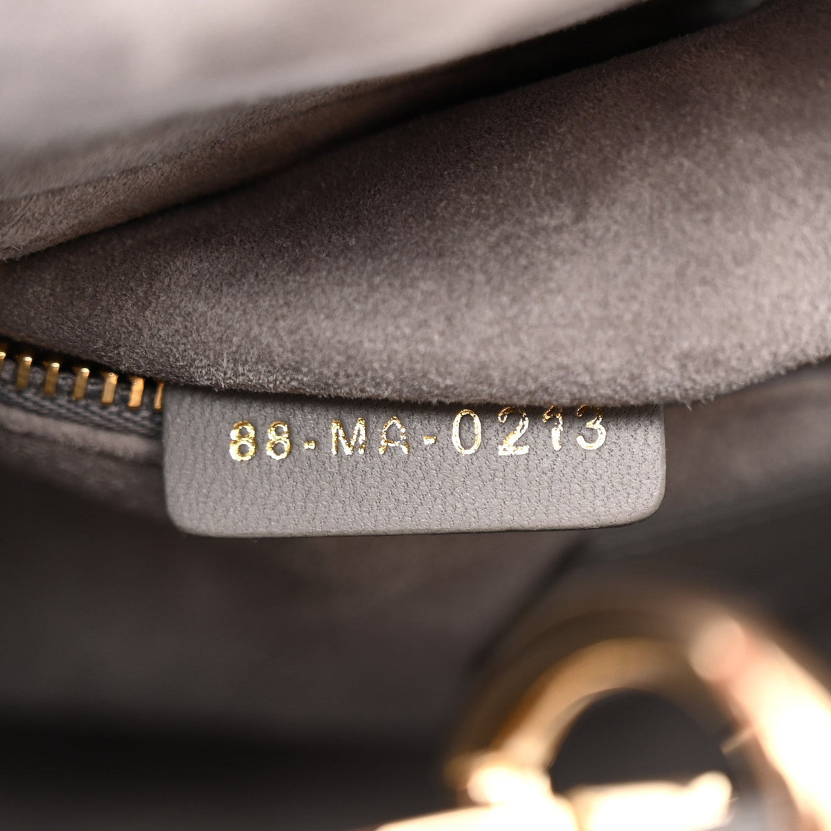 Lambskin Cannage Small My ABCDior Lady Dior Grey