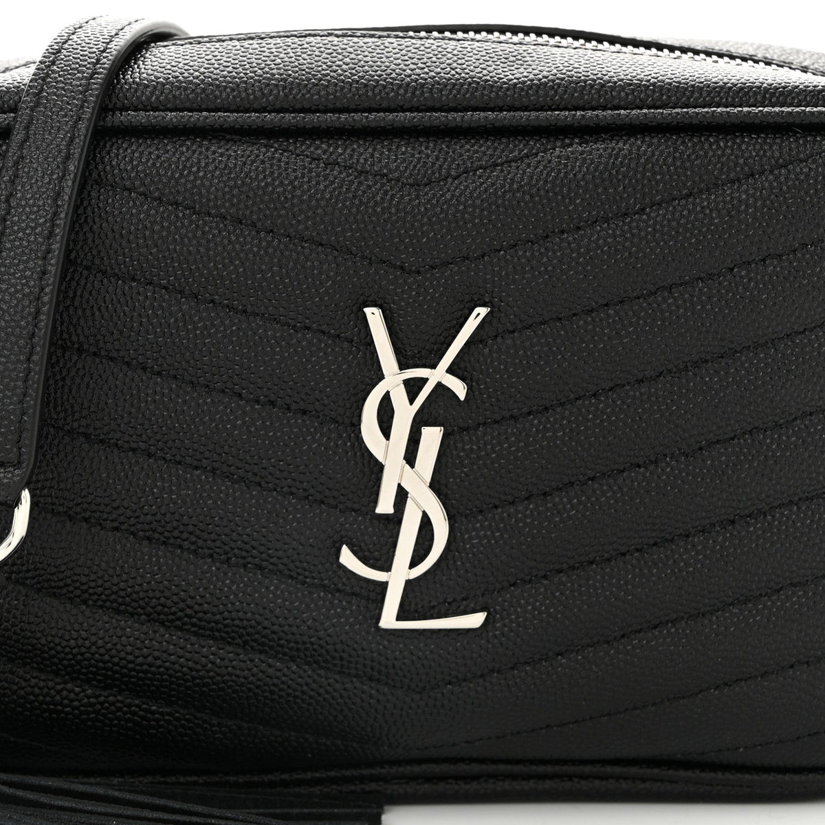 Grain De Poudre Matelasse Monogram Mini Lou Camera Bag Black