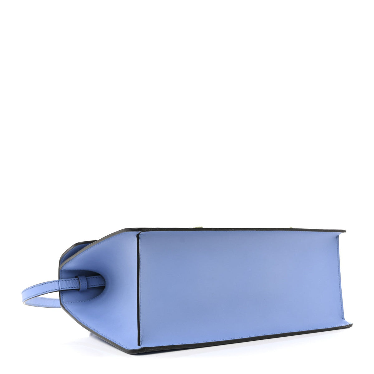 Calfskin Embroidered Medium Sylvie Top Handle Bag Clear Sky Blue