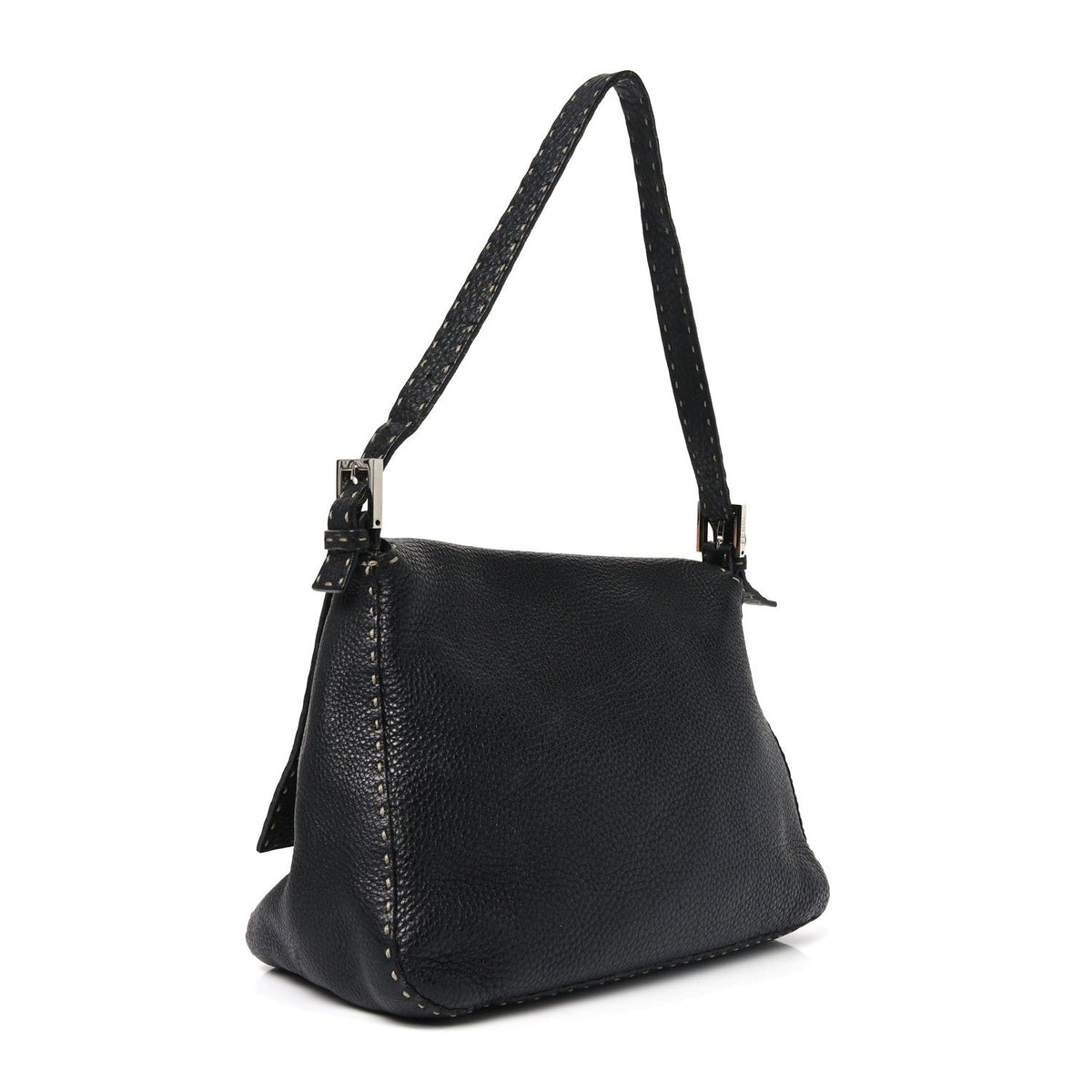 Calfskin Romano Selleria Forever Mama Baguette Black
