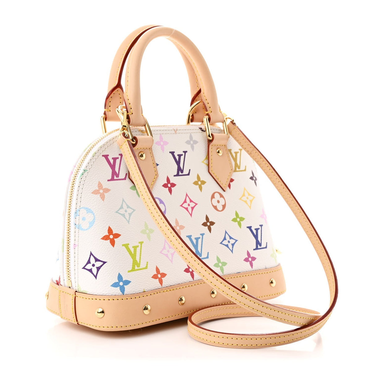 LV x TM Monogram Multicolor Alma BB White