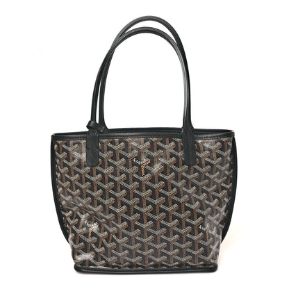 Goyardine Reversible Mini Anjou Black