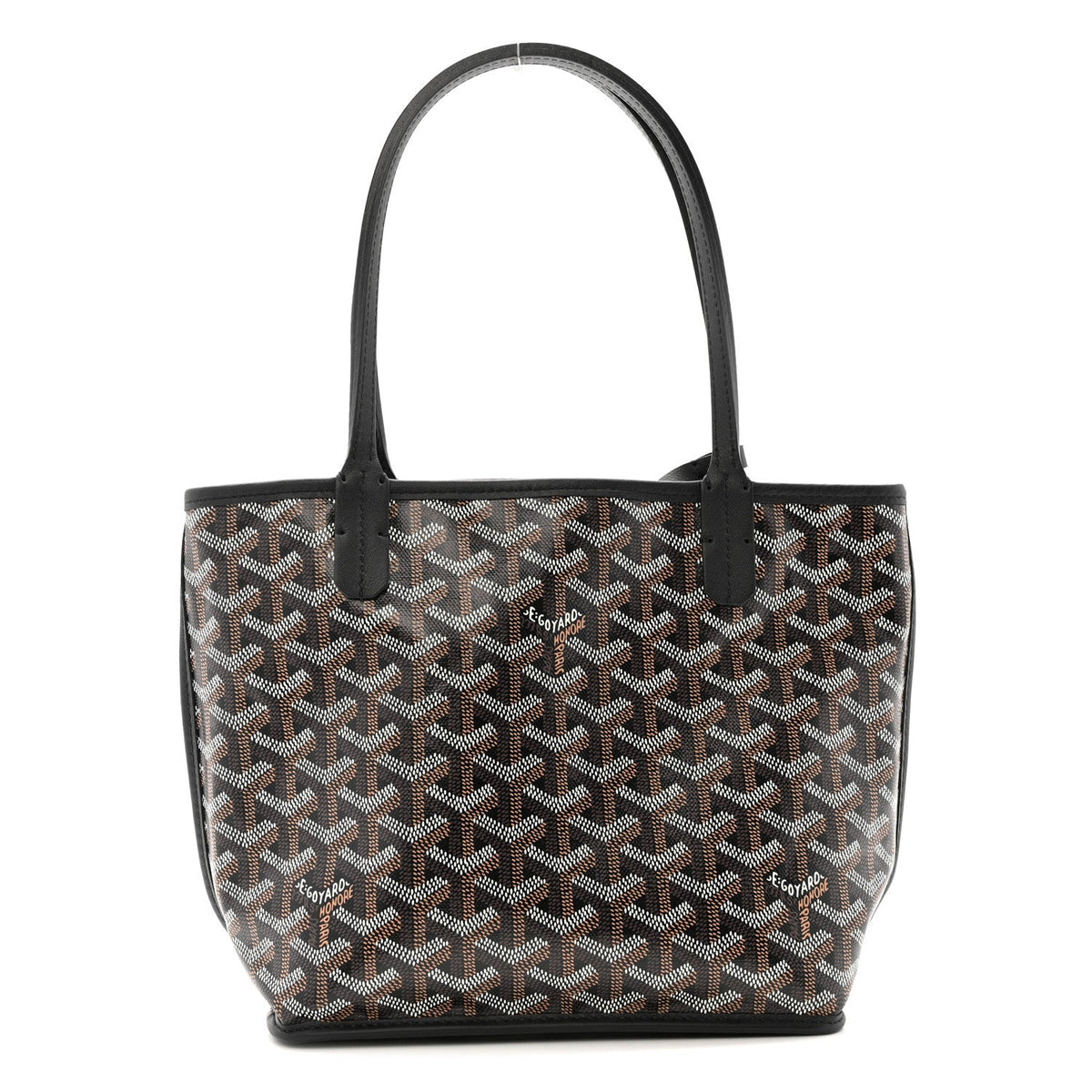 Goyardine Reversible Mini Anjou Black