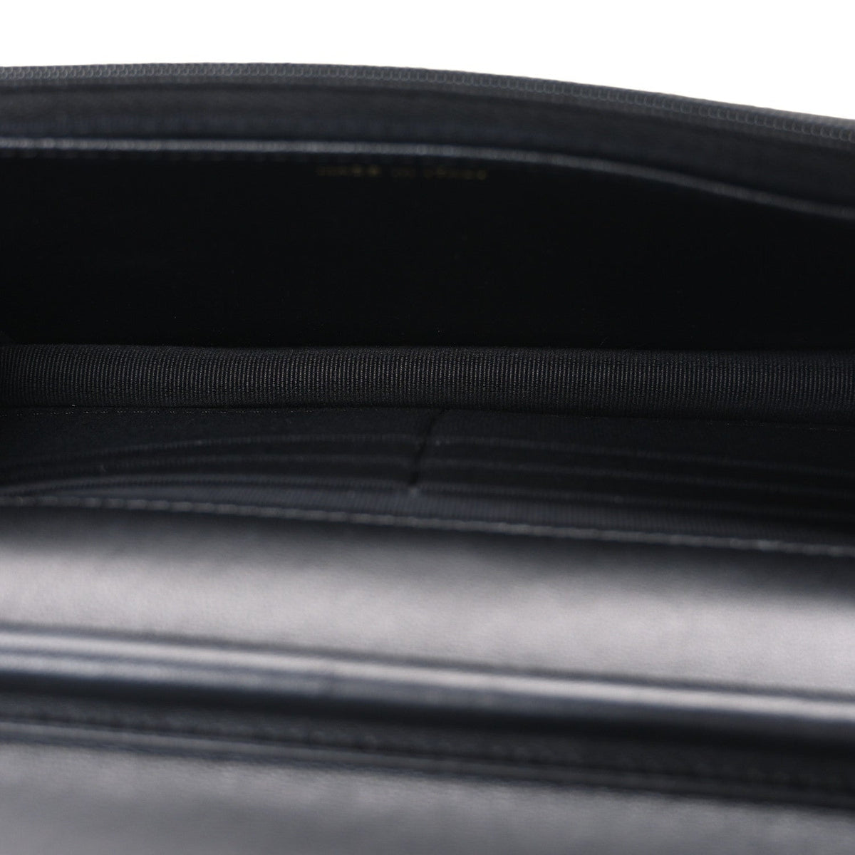 Lambskin Pearl Strass Quilted CC Wallet on Chain WOC Black