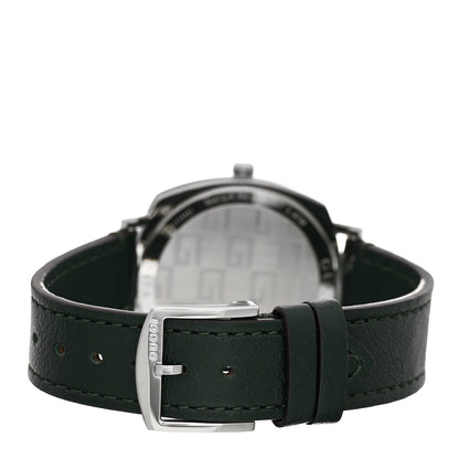 Stainless Steel Calfskin 35mm Grip Quartz Watch Green