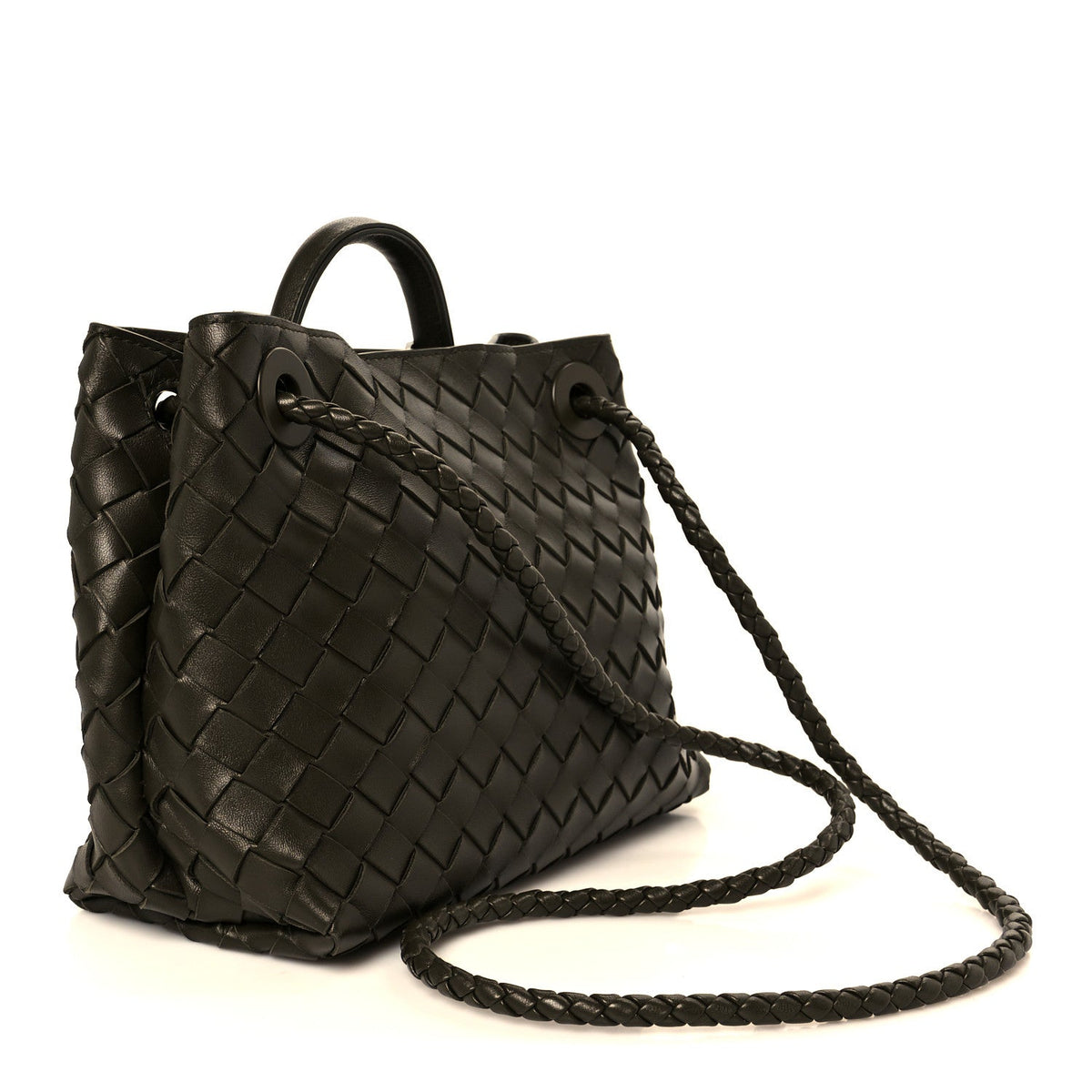Nappa Intrecciato Small Andiamo Shoulder Bag Cypress