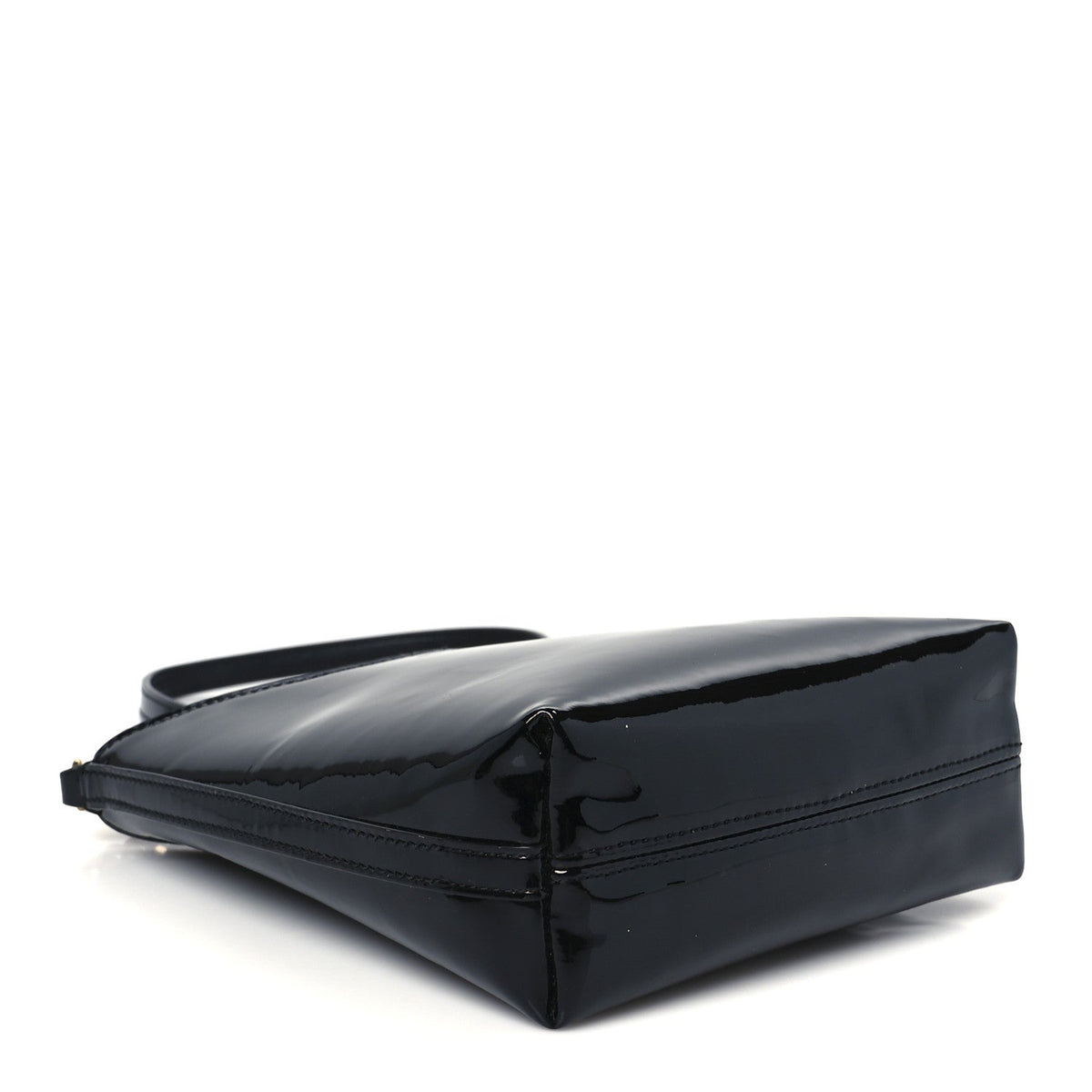 Patent Calfskin Mini Rendez-Vous Hobo Black