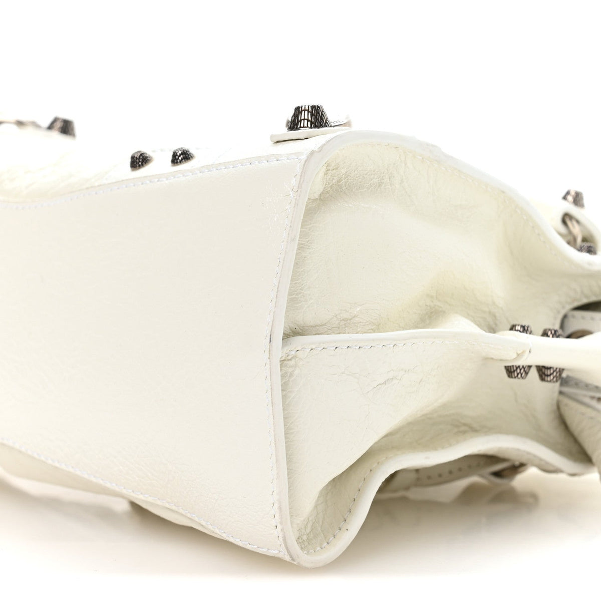 Agneau Arena Neo Cagole Handbag XS Optic White