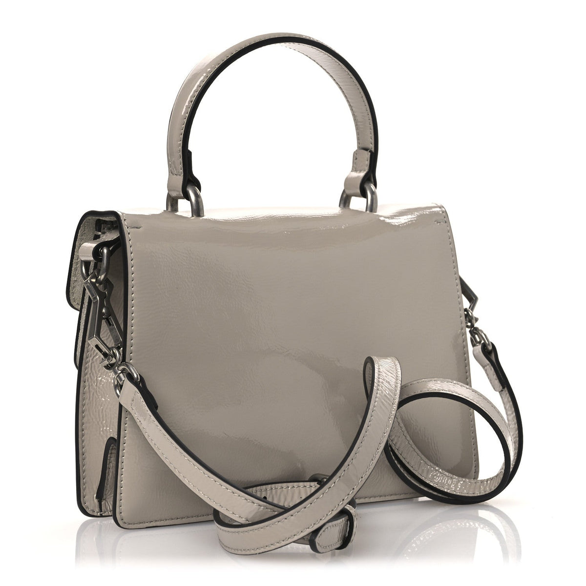 Crinkled Patent Small Dionysus Top Handle Bag Sphinx