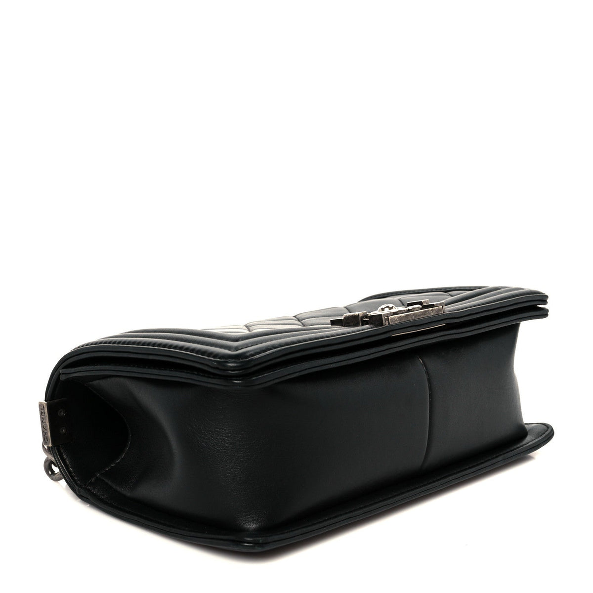 Calfskin Quilted Medium Boy Flap Black