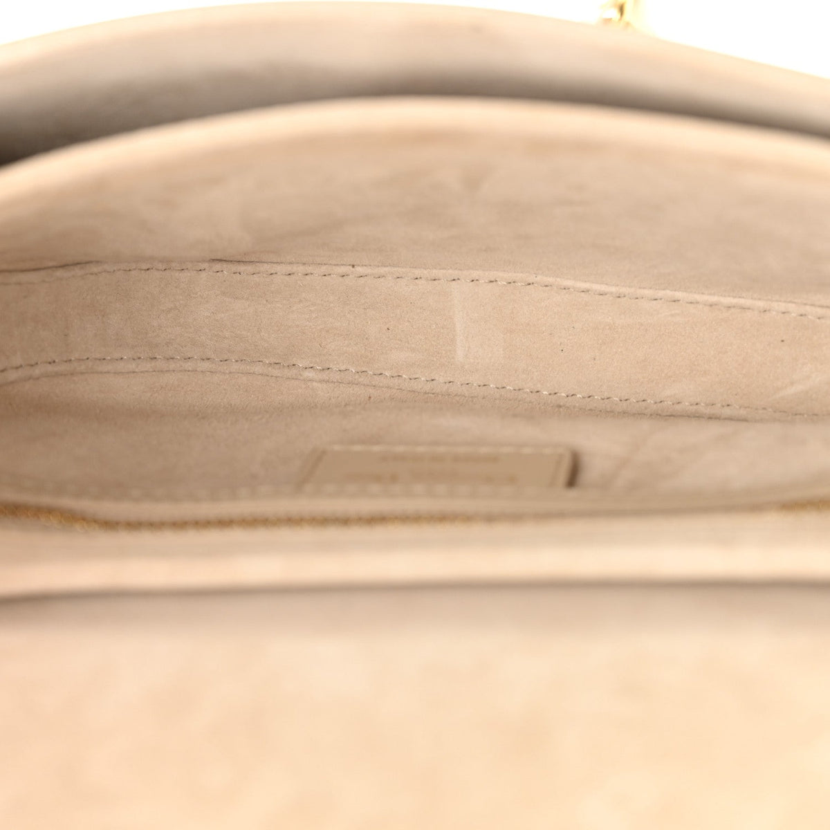 Calfskin CD Signature Flap Crossbody Caramel Beige