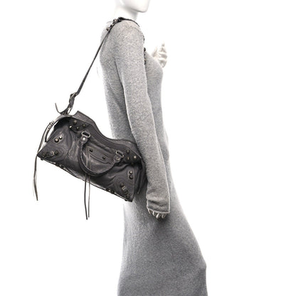 Agneau Arena Neo Cagole City Handbag Dark Grey
