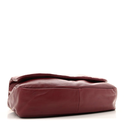Lambskin Matelasse Monogram Maxi Jamie 4.3 New Dark Bordeaux