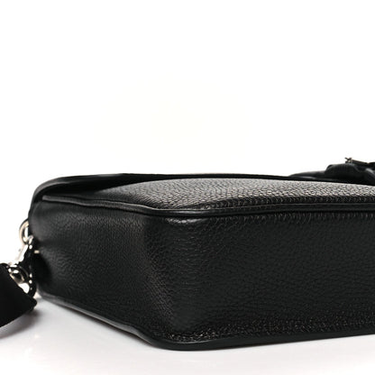 Calfskin Web Medium Business Case Black