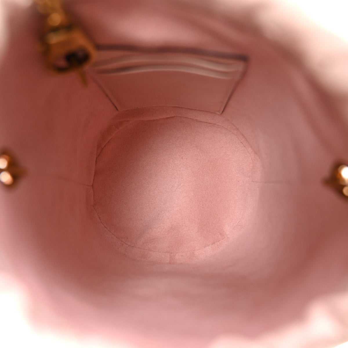 Ostrich Mini GG Marmont 2.0 Bucket Bag Light Pink