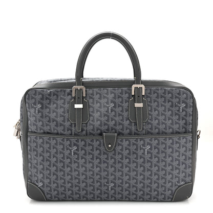 Goyardine Ambassade MM Briefcase Grey