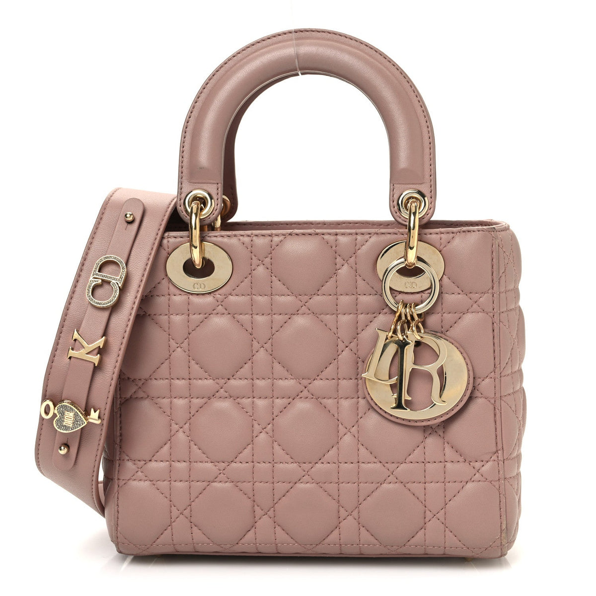 Lambskin Cannage Small My ABCDior Lady Dior Blush